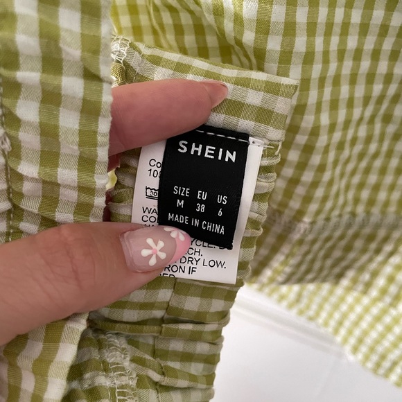 Green Gingham Two Piece Set - Picture 4 of 8